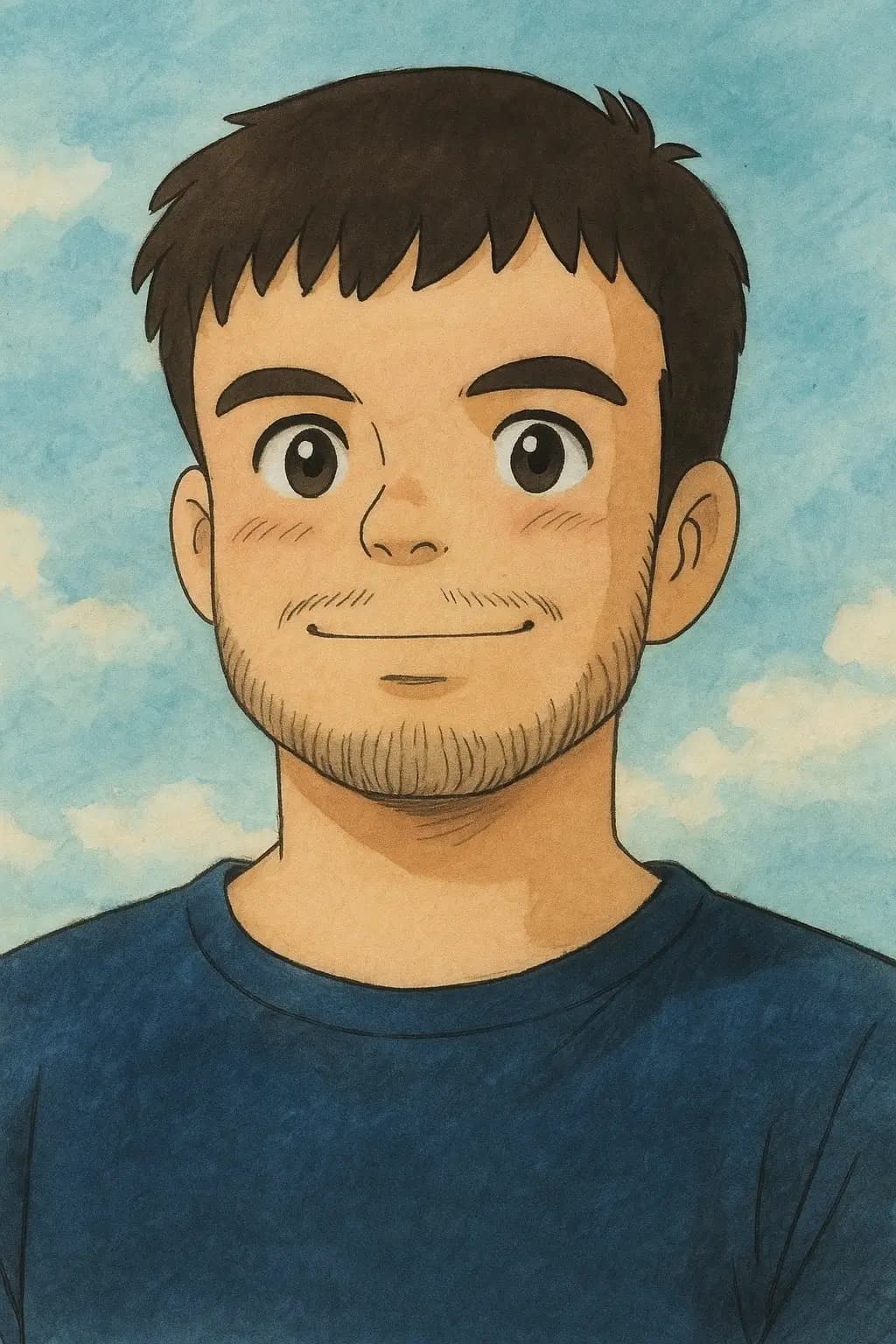 Picture using Ghibli Studio style of me